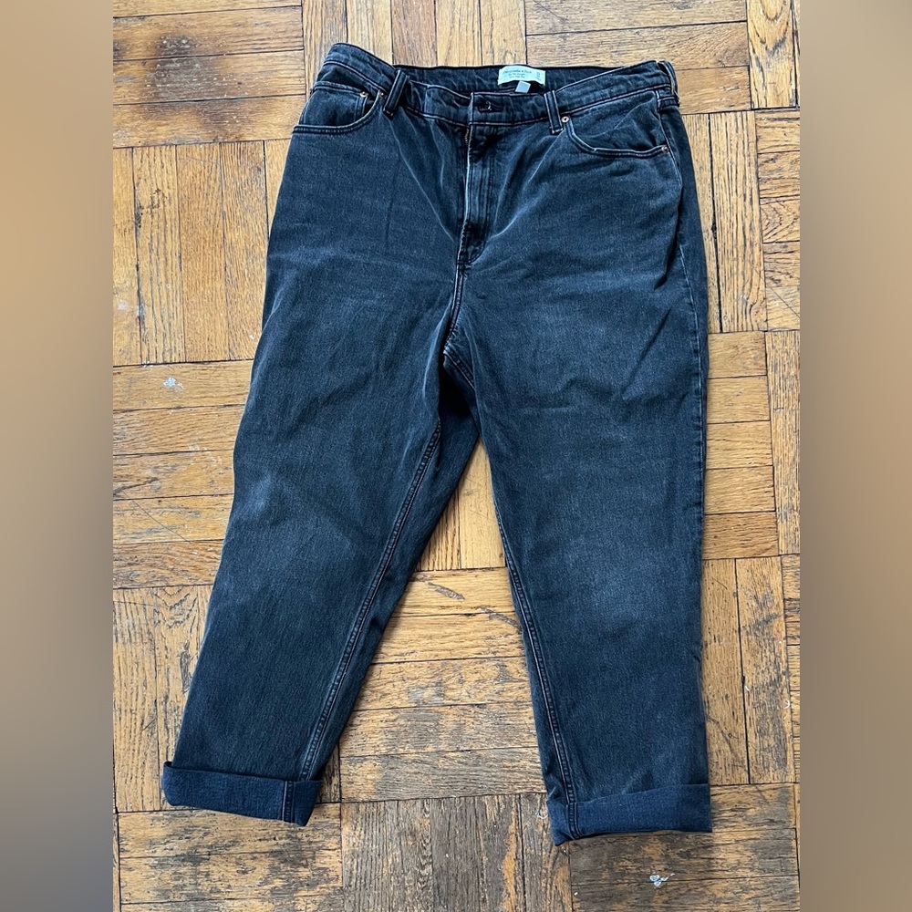 Abercrombie 90’s straight curve love jeans - grayish black